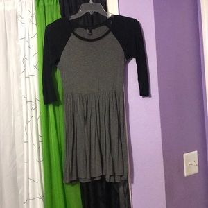 Forever 21 black and gray skater dress